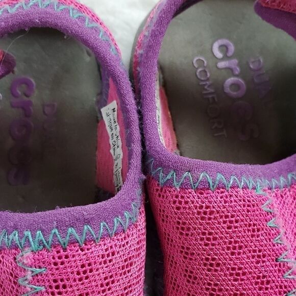 Crocs Pink & Gray Swiftwater Pool Slides Sandals - Picture 3 of 4